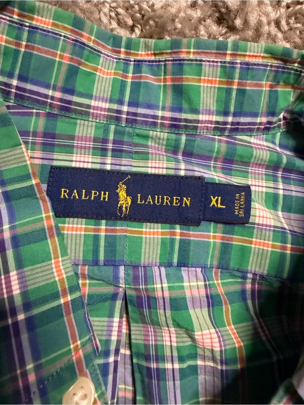 Ralph Lauren Plaid Button Down Shirt